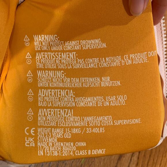 BNWT SunnyLife Kids Swim Vest MSRP $45 | Desert Palms | 2-3 Years - Picture 8 of 9